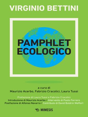 cover image of Pamphlet ecologico